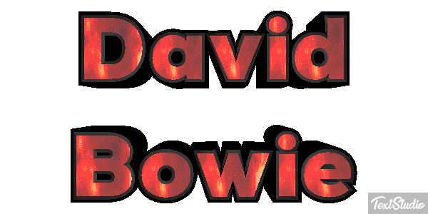 David Bowie Efeito do texto