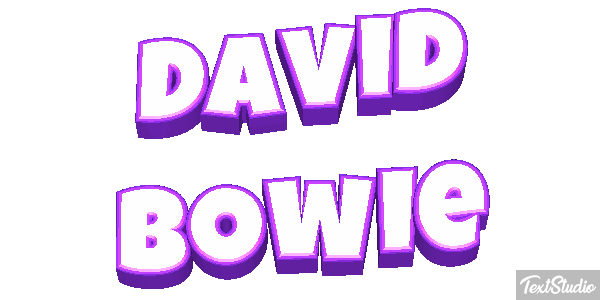 David Bowie Efeito do texto