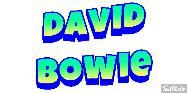 David Bowie Efeito do texto
