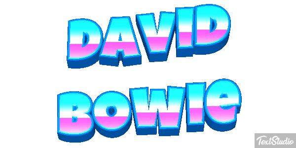 David Bowie Efeito do texto