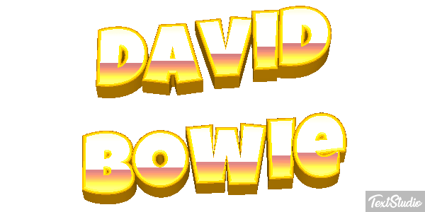 David Bowie Efeito do texto