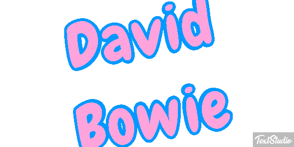 David Bowie Efeito do texto
