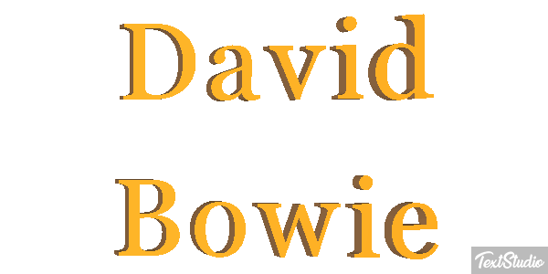 David Bowie Efeito do texto