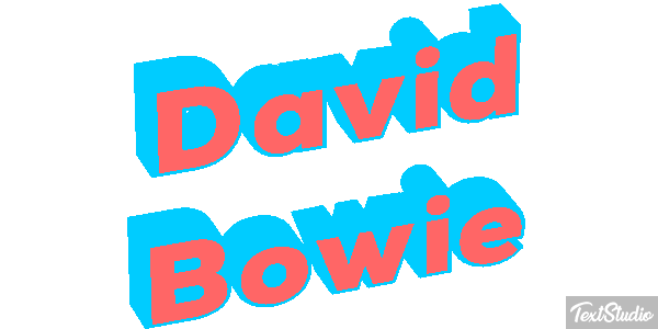 David Bowie Efeito do texto