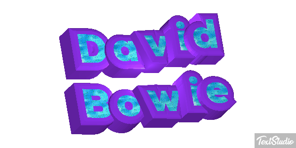 David Bowie Efeito do texto