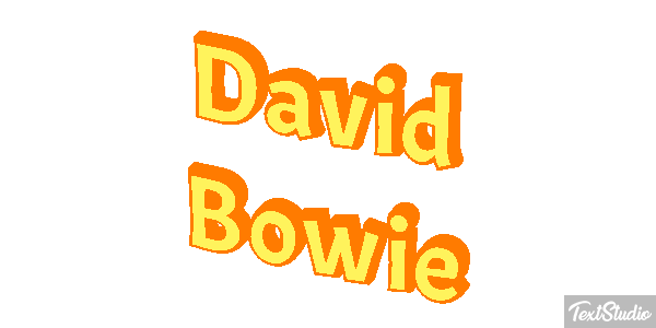 David Bowie Efeito do texto
