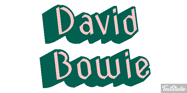 David Bowie Efeito do texto