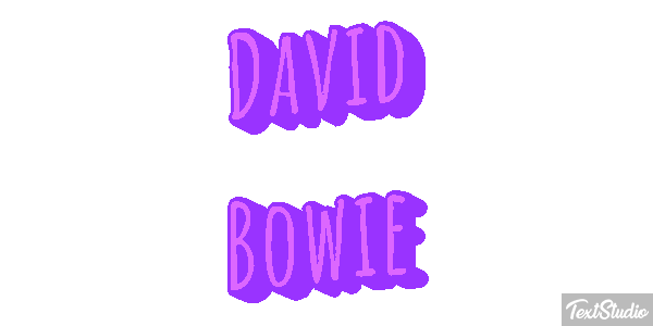 David Bowie Efeito do texto