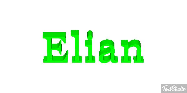 Elian Efecto de texto