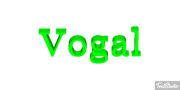 Vogal テキスト効果