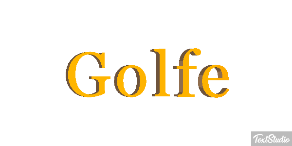Golfe Text effect