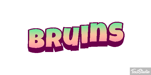 Bruins Effet de texte