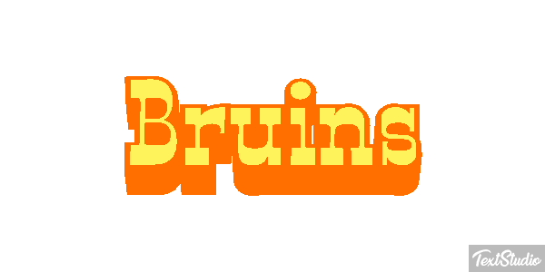 Bruins Effet de texte