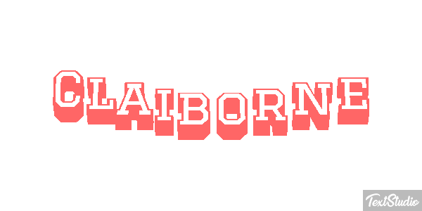 Claiborne Efecto de texto