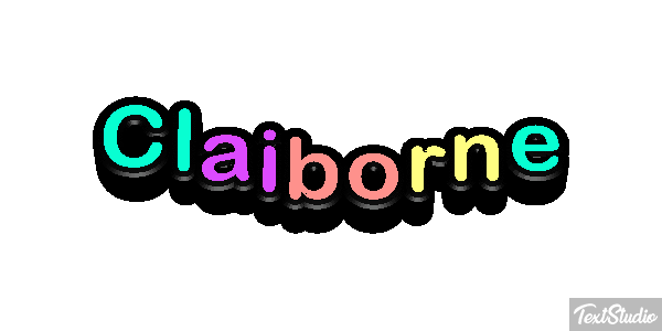 Claiborne Efecto de texto