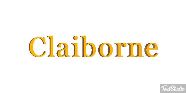 Claiborne Efecto de texto