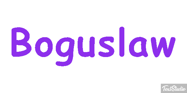 Bogusław Efekt tekstowy