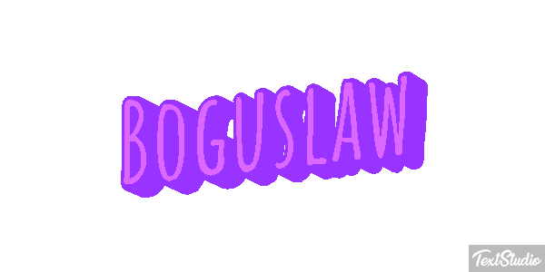 Bogusław Efekt tekstowy