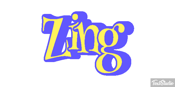 Zing Effet de texte