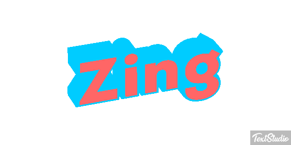 Zing Effet de texte