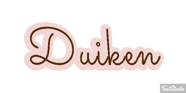 Duiken Tekst effect