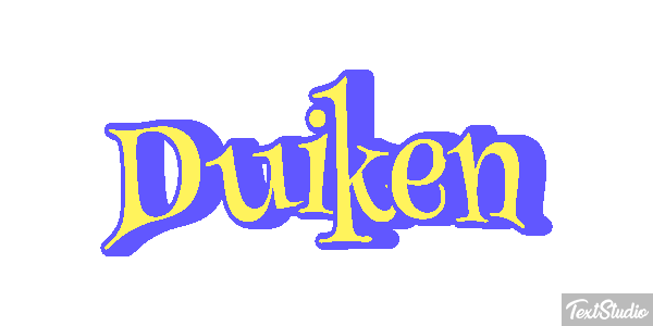 Duiken Tekst effect