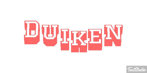 Duiken Tekst effect