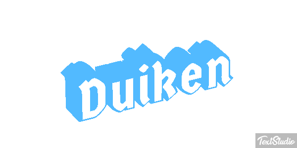 Duiken Tekst effect