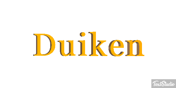 Duiken Tekst effect