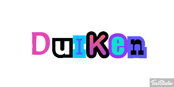 Duiken Tekst effect