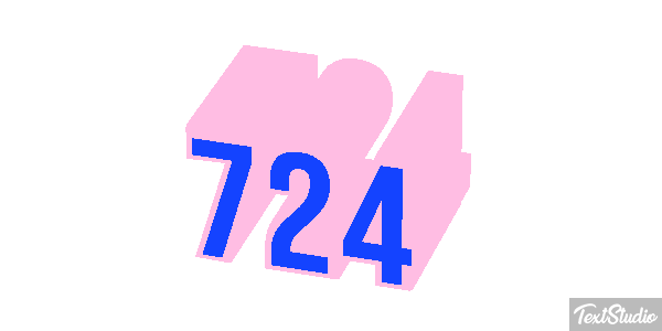 724 Texteffekt