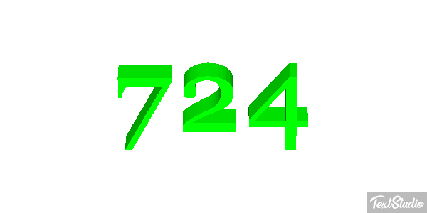 724 Texteffekt
