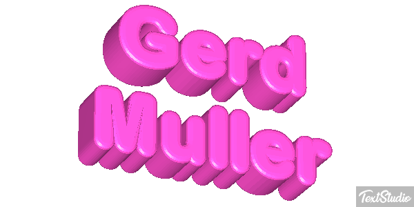 Gerd Müller Text effect