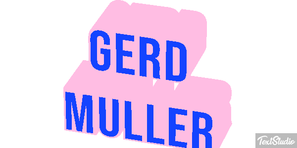 Gerd Müller Text effect