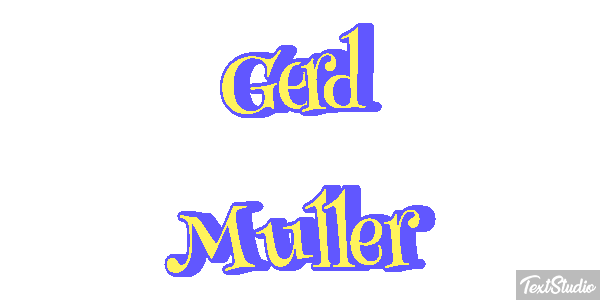 Gerd Müller Text effect