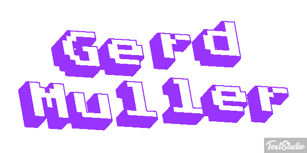 Gerd Müller Text effect