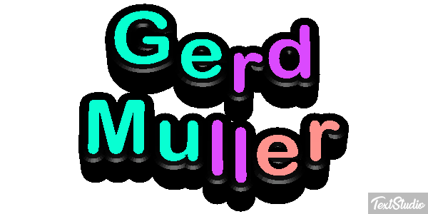 Gerd Müller Text effect