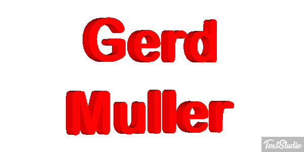 Gerd Müller Text effect