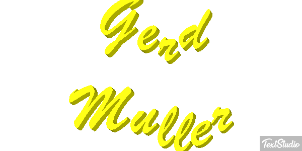 Gerd Müller Text effect