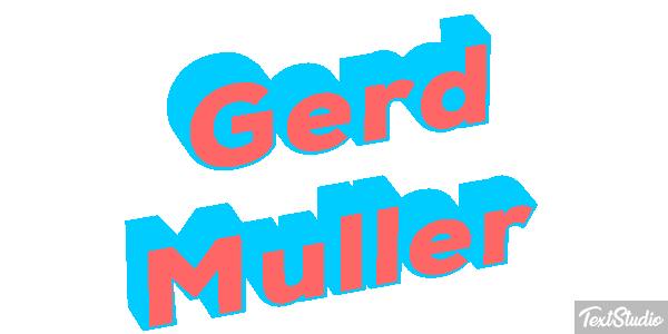Gerd Müller Text effect