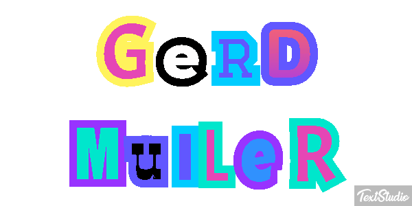 Gerd Müller Text effect