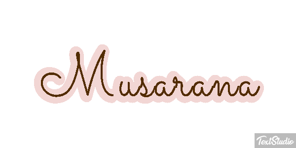 Musaraña Texteffekt