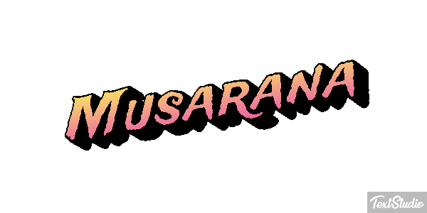 Musaraña Texteffekt