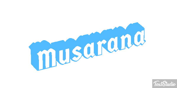 Musaraña Texteffekt