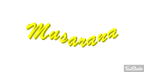 Musaraña Texteffekt