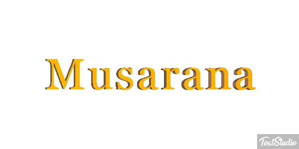 Musaraña Texteffekt