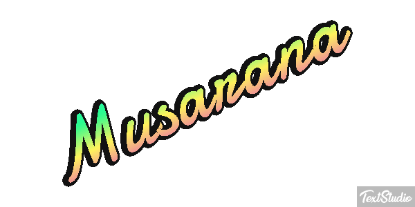 Musaraña Texteffekt