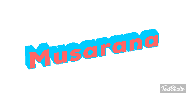 Musaraña Texteffekt