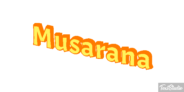 Musaraña Texteffekt