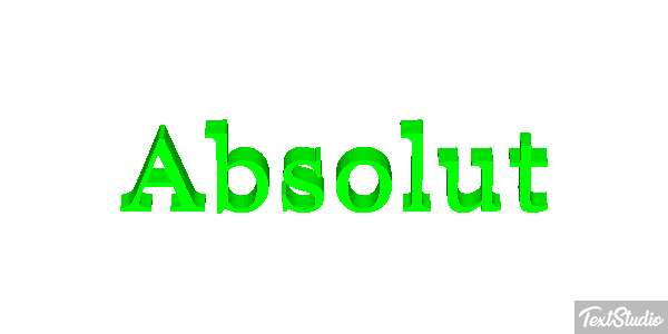 Absolut Efecto de texto